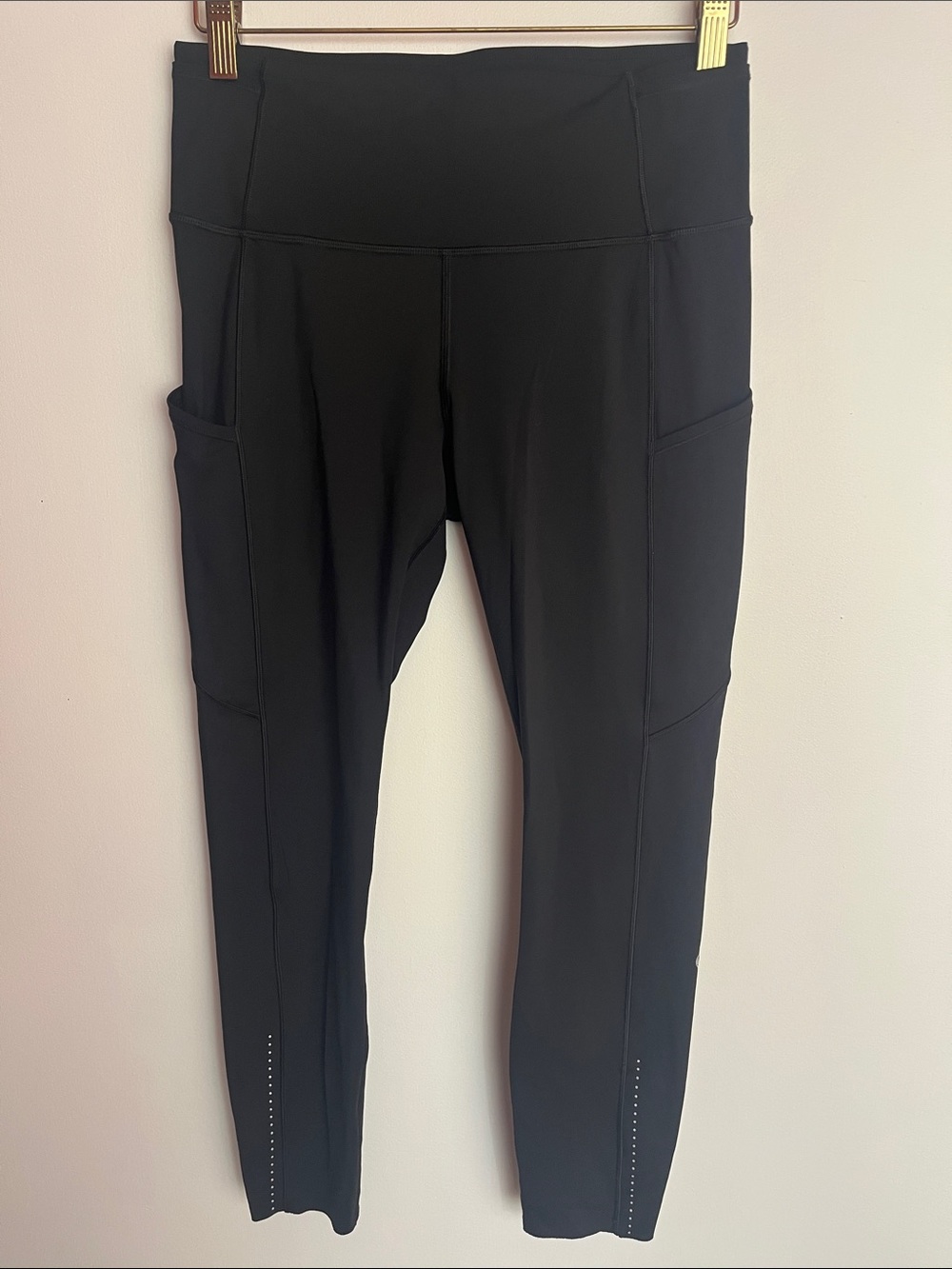 Lululemon Fast and Free High Rise Black Leggings Size 8